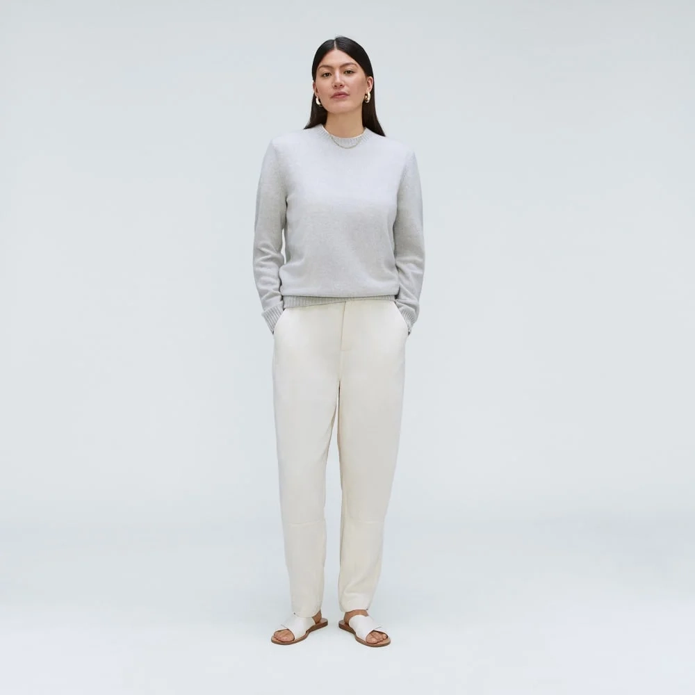 The Everyone Cashmere Crew | Pale Heather Grey (3)