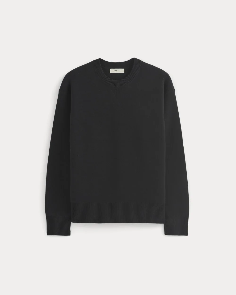 Luxe Merino Double-Knit Sweater |  Black (3)