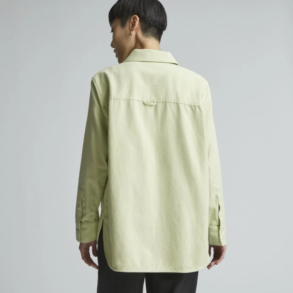 The Classic Cotton Flannel Shirt | Seafoam Green (2)