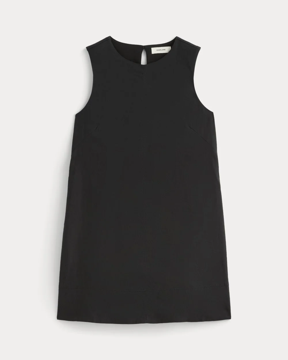The Shift Dress in Stretch Linen | Black (2)