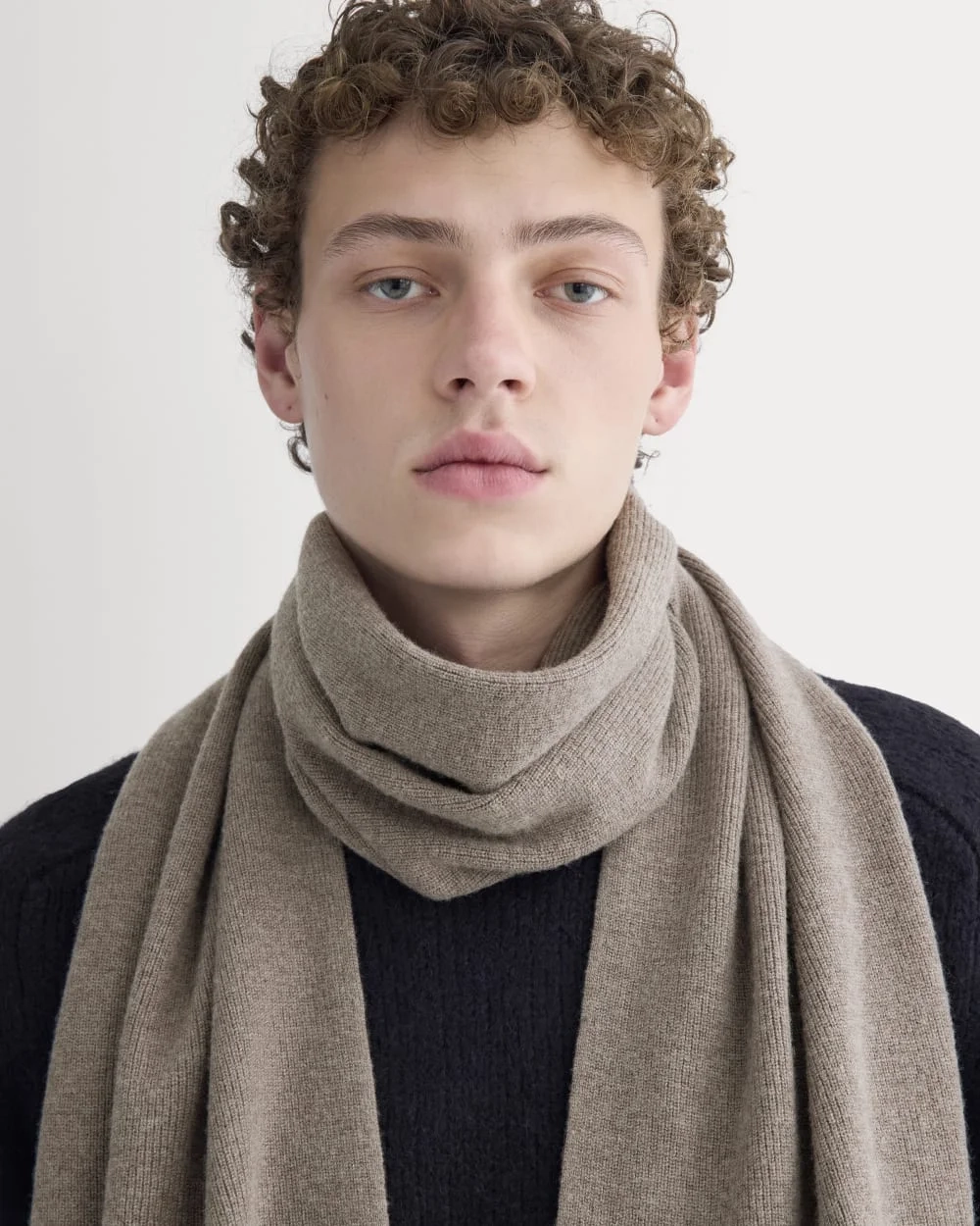 The Cabin Scarf | Taupe Melange (3)