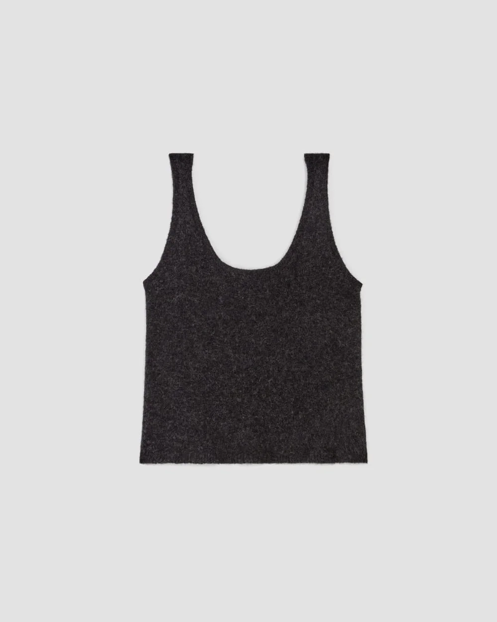 The Cozy-Stretch Tank | Charcoal (2)