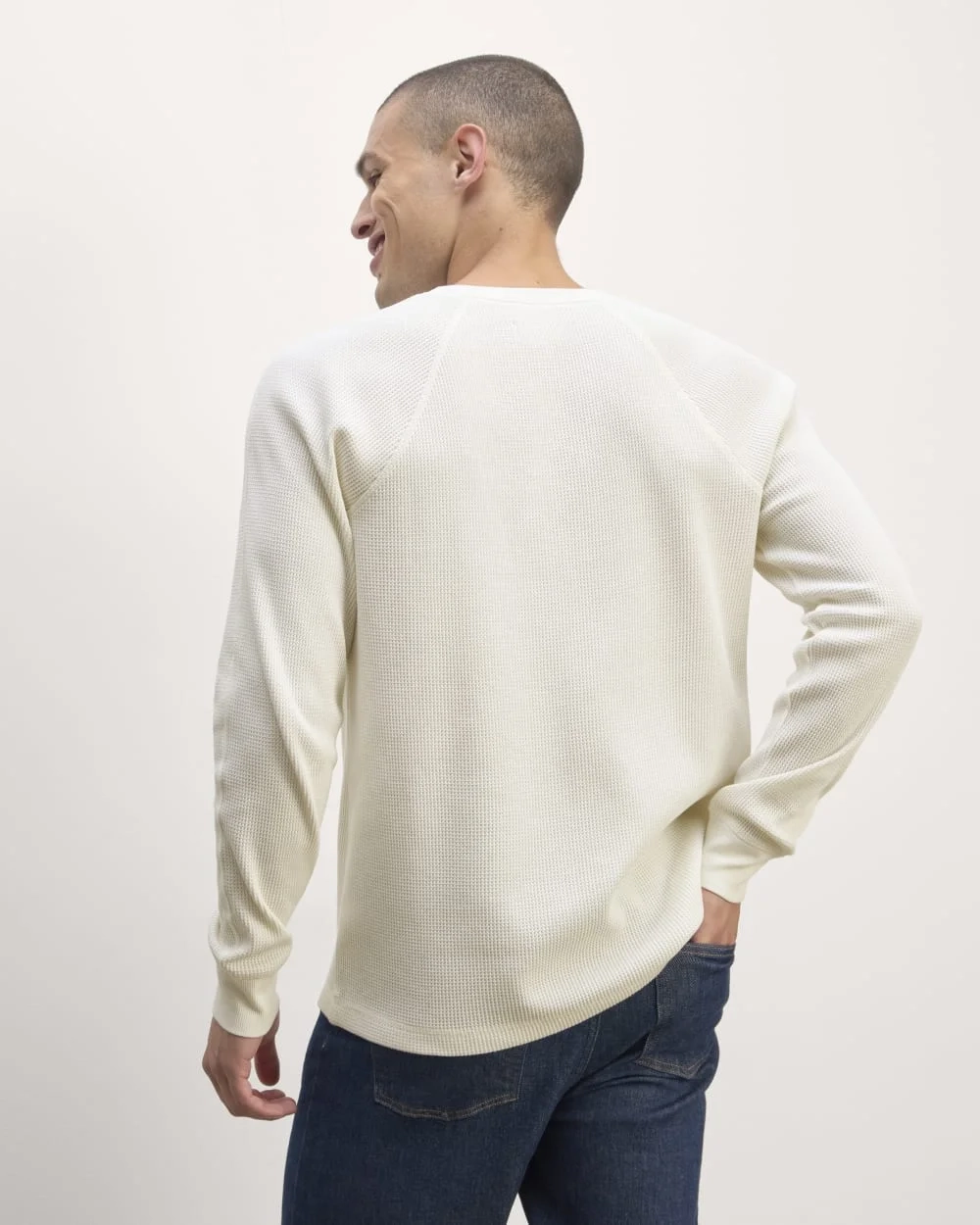 The Waffle Long-Sleeve Henley | Bone (2)