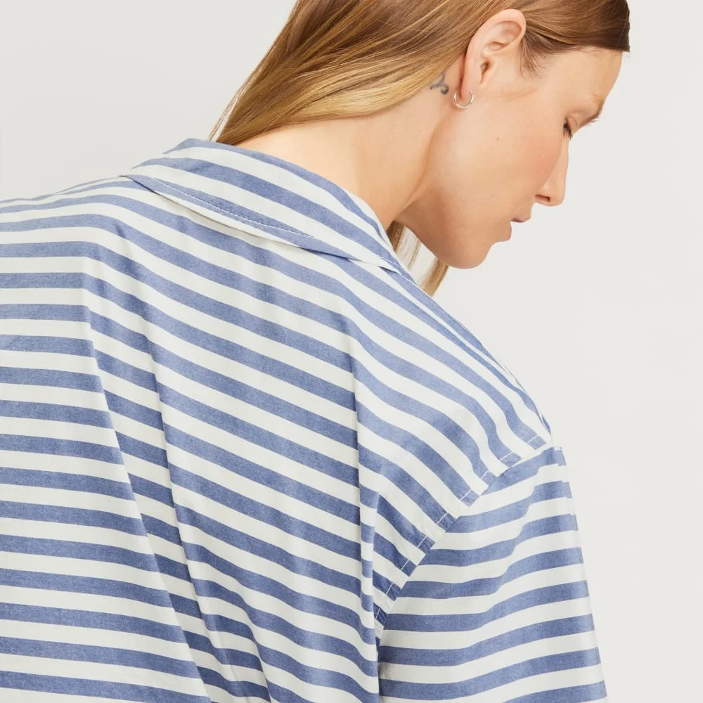 The Poplin Shirt | Mazarine Blue / Bone (3)