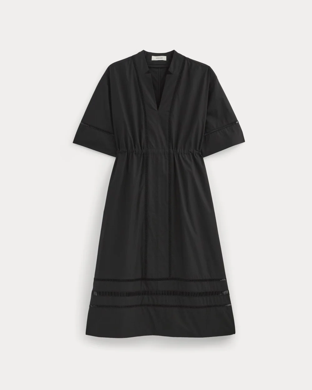 The Lace Trim Caftan Dress | Black (2)