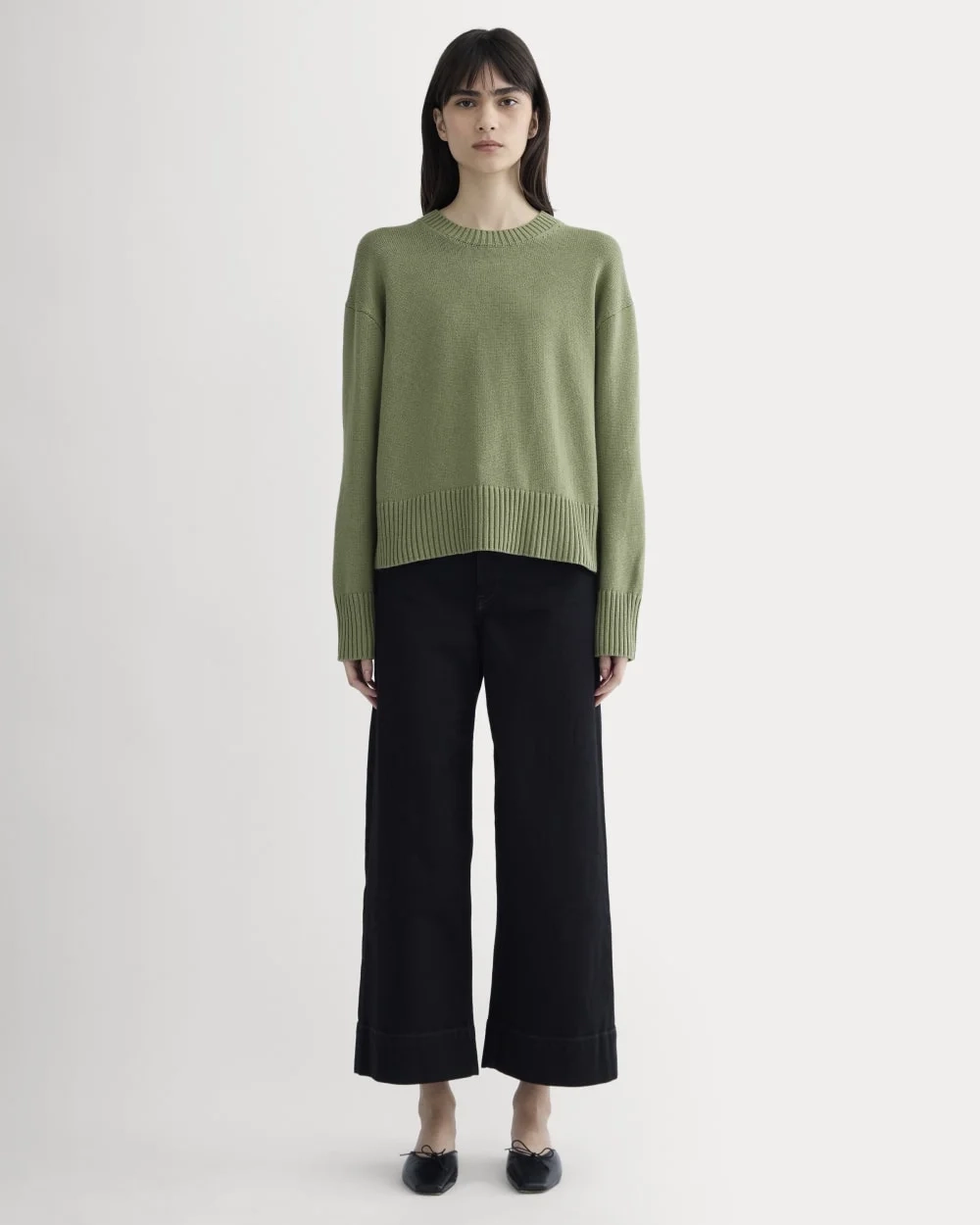 The Boxy Sweater in Everyday Cotton | Sagebrush (2)