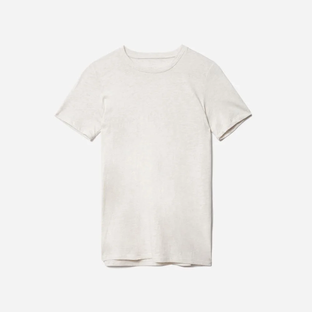 The Organic Cotton Crew Tee | Heathered Oat (2)