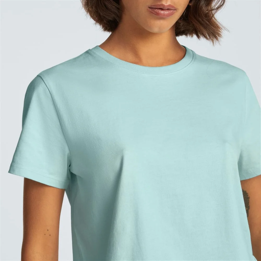 The Box-Cut Tee in Essential Cotton | Ice Blue | No Pocket (3)