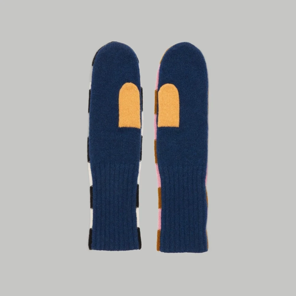 The Cashmere Mittens | Multi Stripe (3)