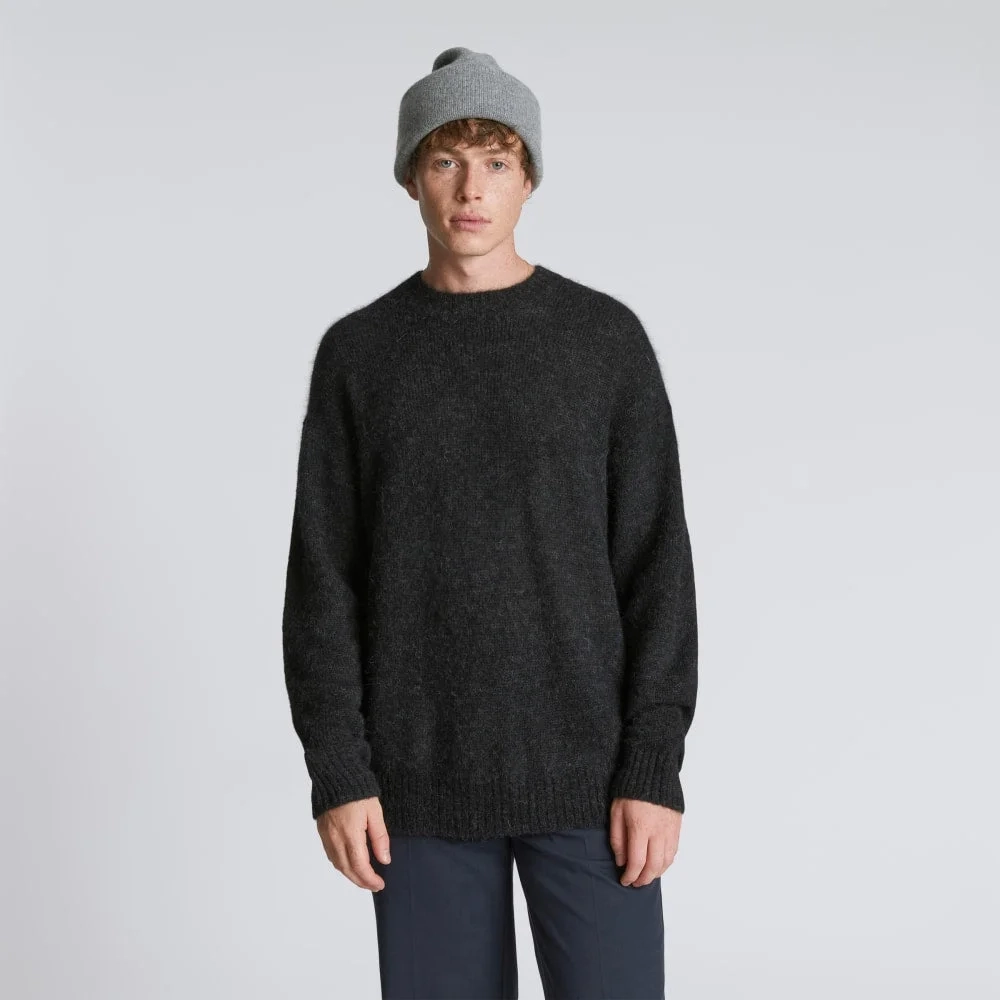 The Felted Merino Beanie | Mid Heathered Grey (2)