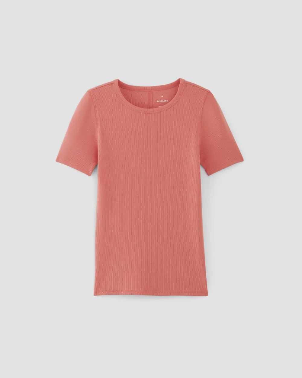 The Luxe Rib Crew | Coral (2)