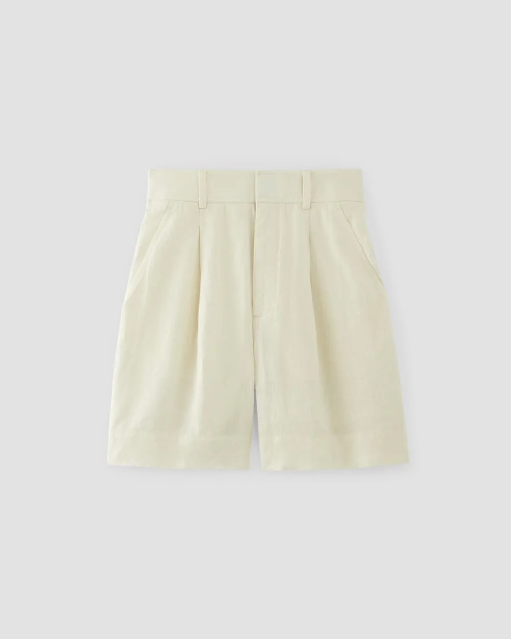 The Linen Way-High® Drape Short | Bone (2)