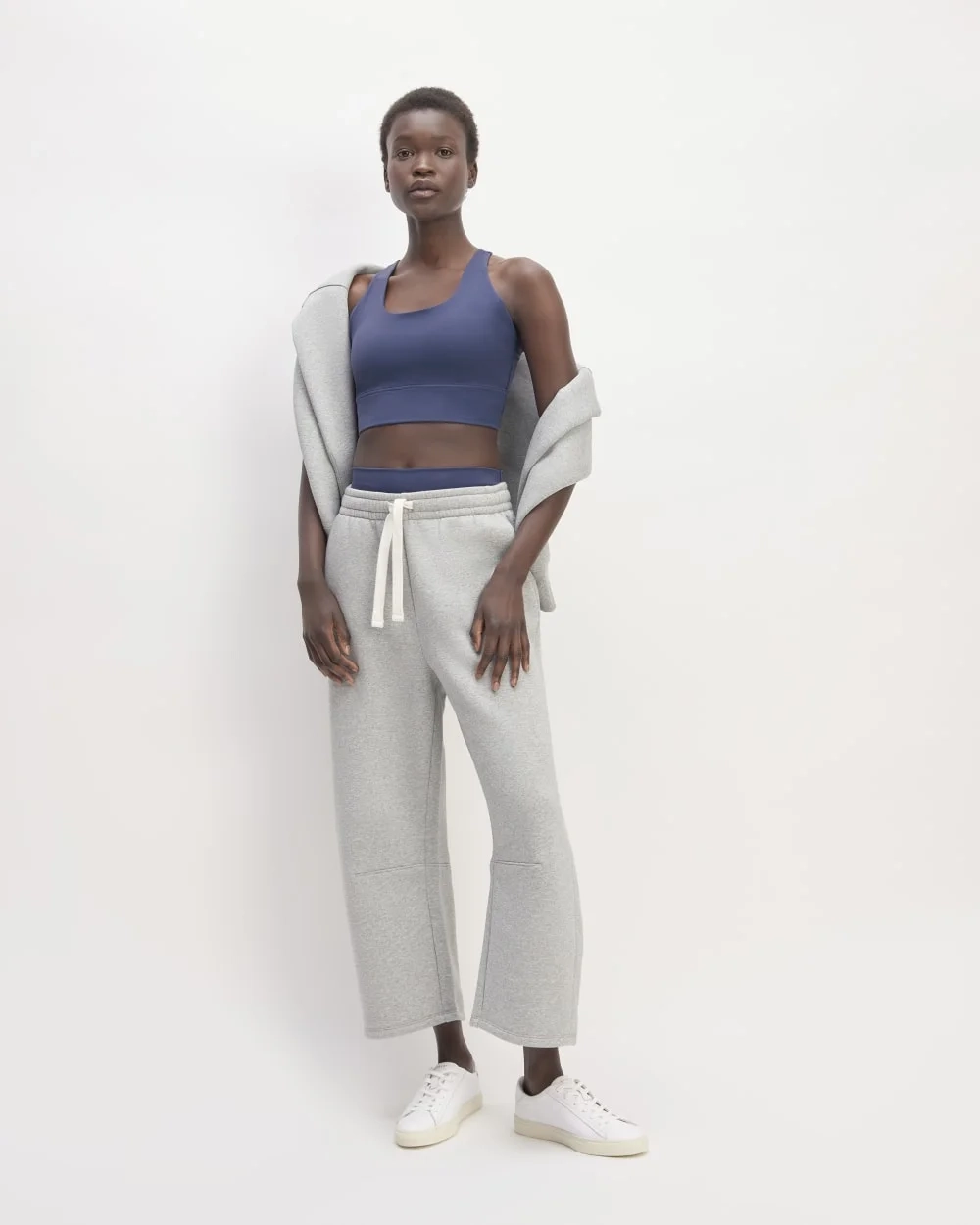 The Perform Longline Bra | Ocean Blue (2)