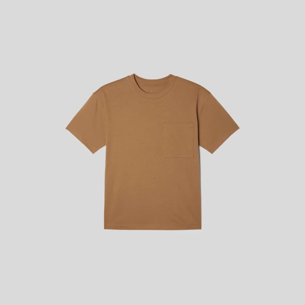 The Organic Cotton Relaxed Pocket Tee | Toasted Coconut (3)