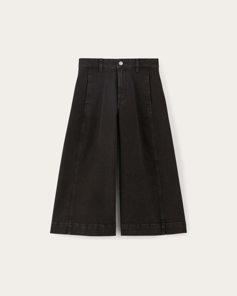 The Denim Culotte | Tumbled Black (2)