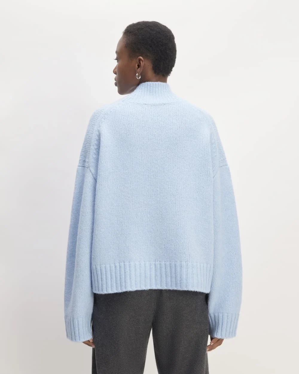 The Cloud Oversized Turtleneck | Chambray Blue (3)