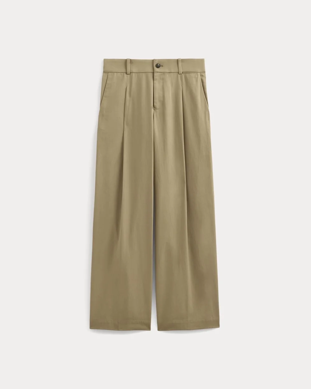 Wide-Leg Trouser in Buttersmooth | Ash Brown | 30" Inseam (3)