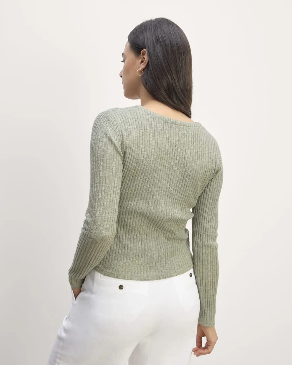The Cozy Rib Cardigan | Sage Green (3)