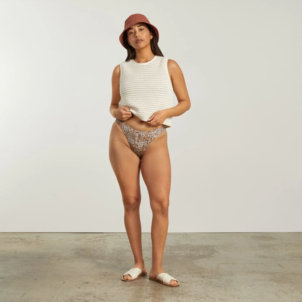 The Thigh-High Bikini Bottom | Honey Floral (2)