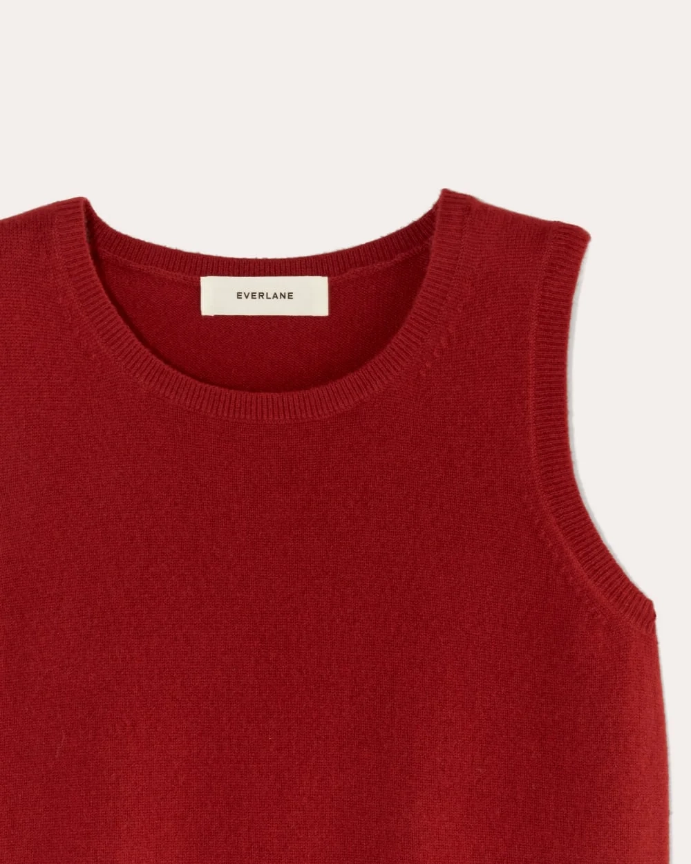 The Classic Tank in Cashmere | Berry Red (2)