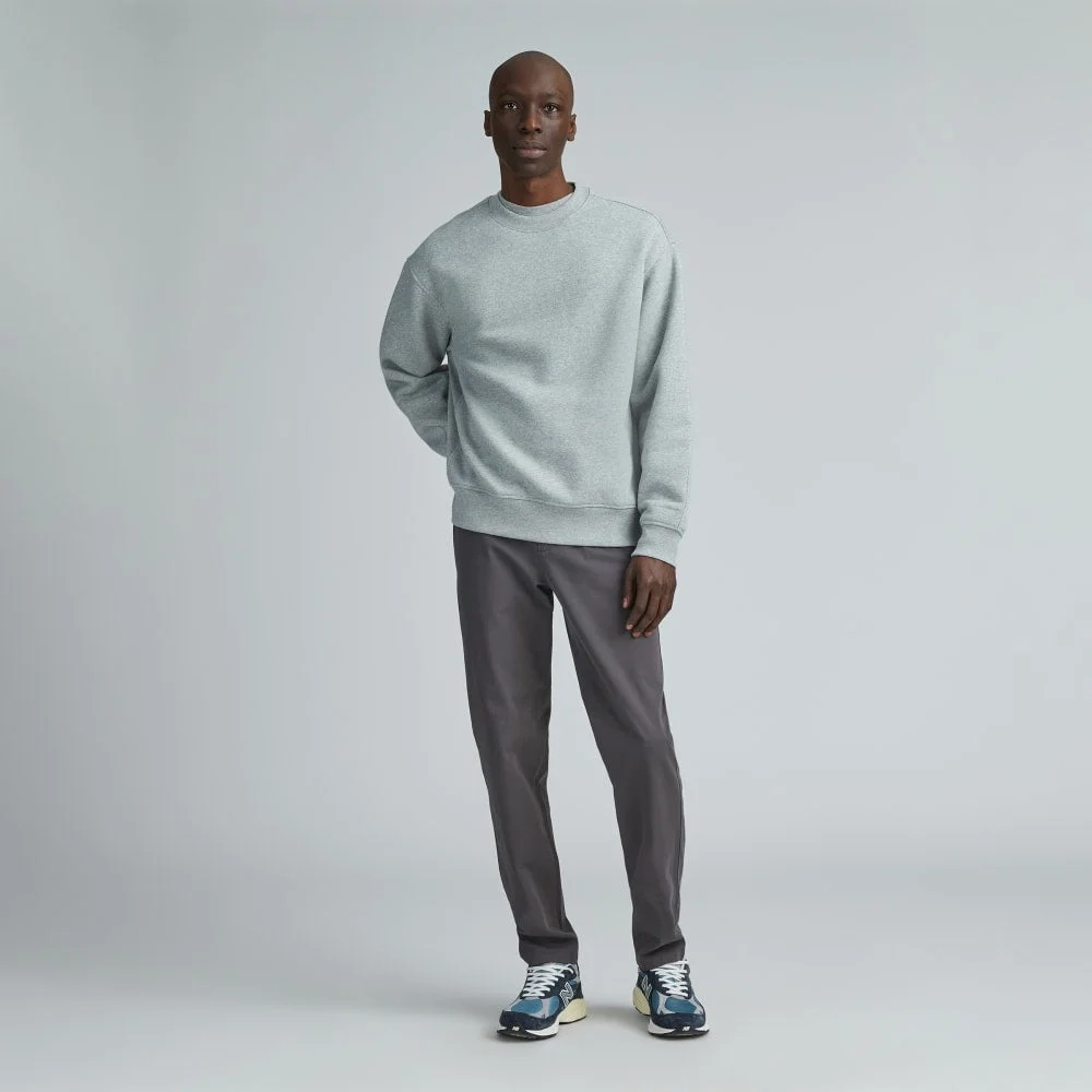 The ReTrack Crewneck Sweatshirt |  Heathered Grey (2)