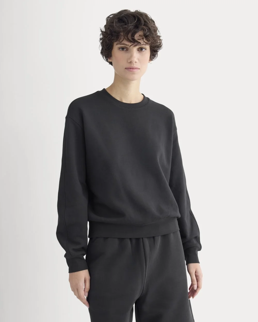 Lightweight Terry Blouson Crew | Black