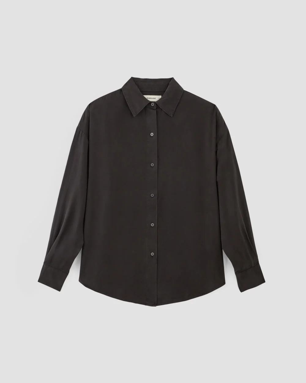 The Oversized Shirt in Butterlite | Black (2)