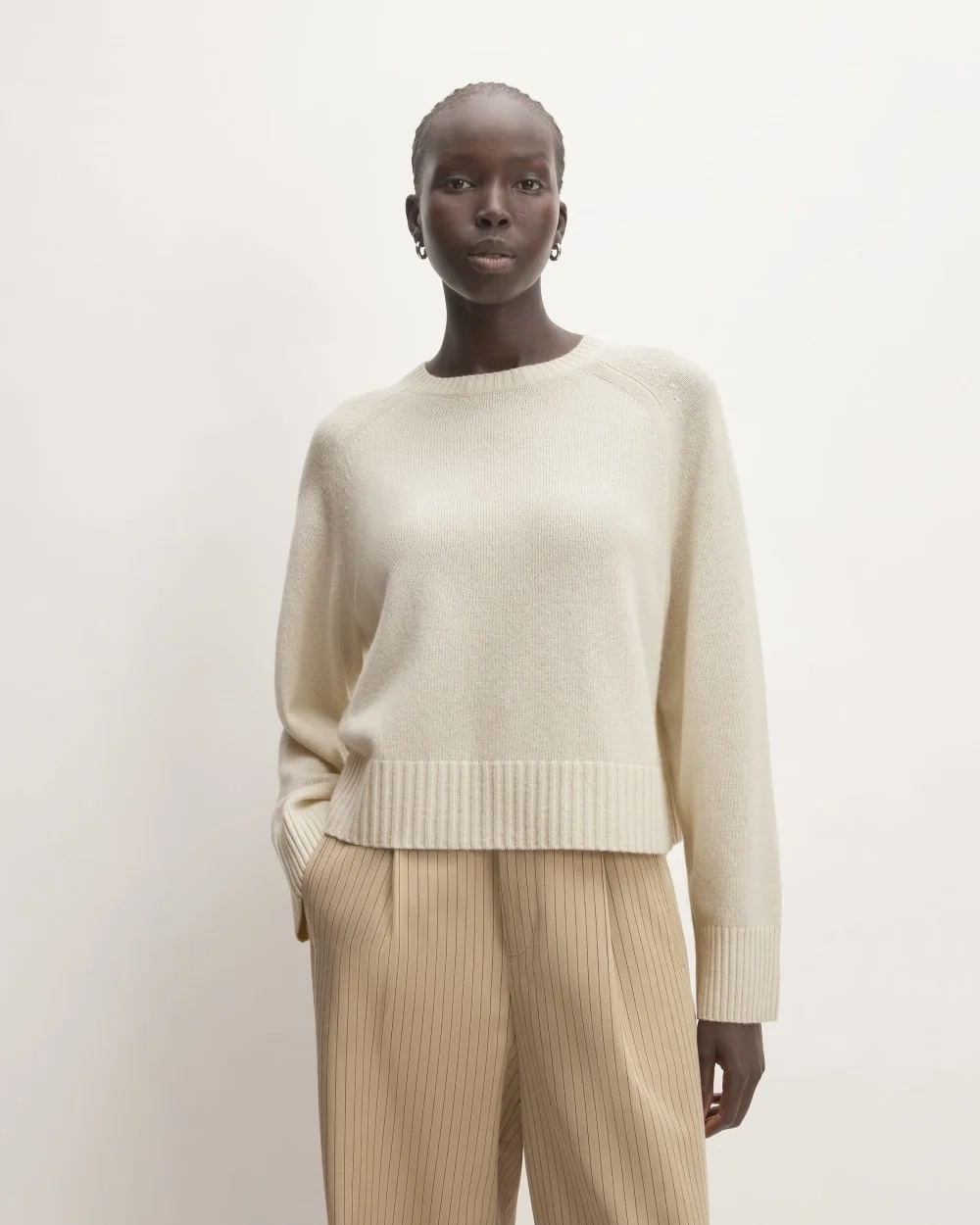 The Boxy Crew in Cashmere | Bone