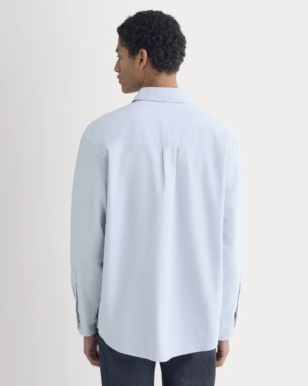 Lightweight Oversized Oxford | Light Blue (2)