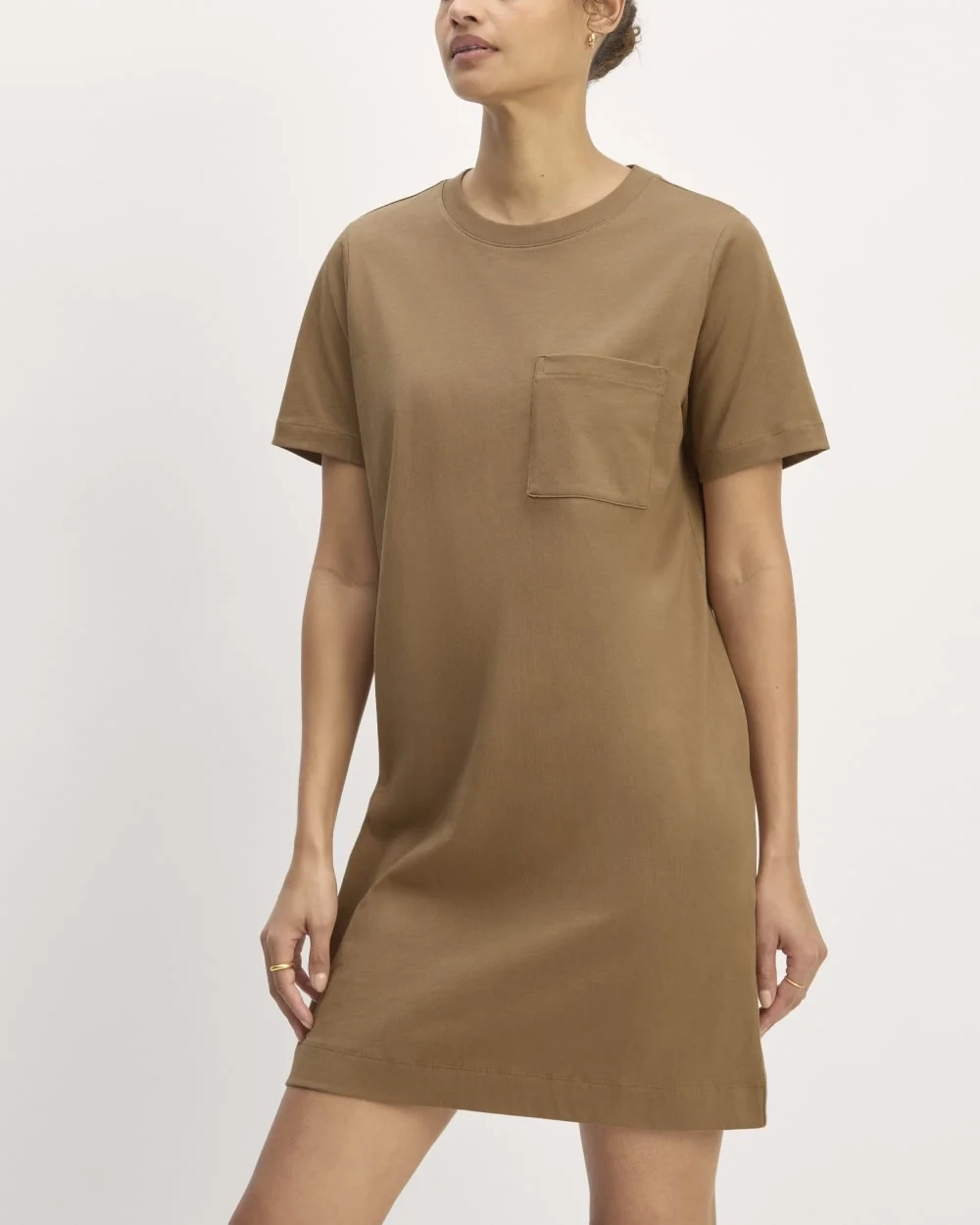 The Organic Cotton Weekend Tee Dress | Toasted Coconut (3)