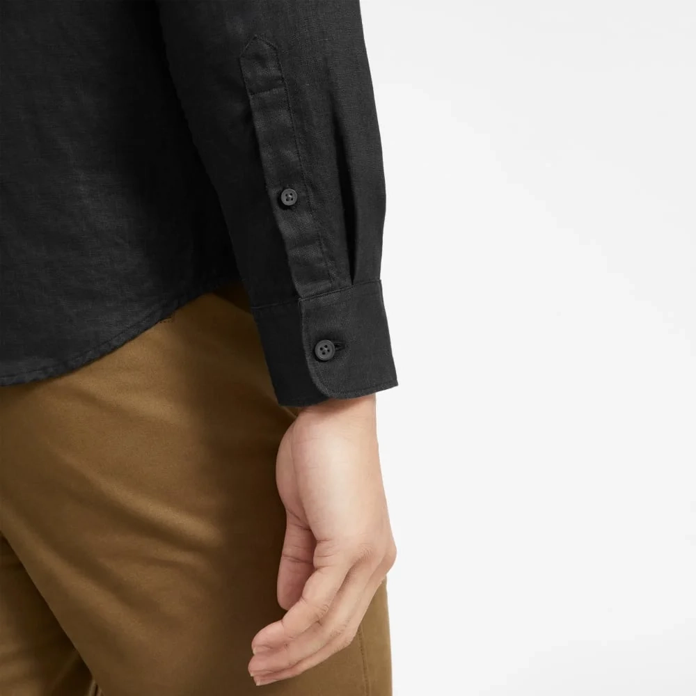 The Classic Shirt in Linen | Black (2)