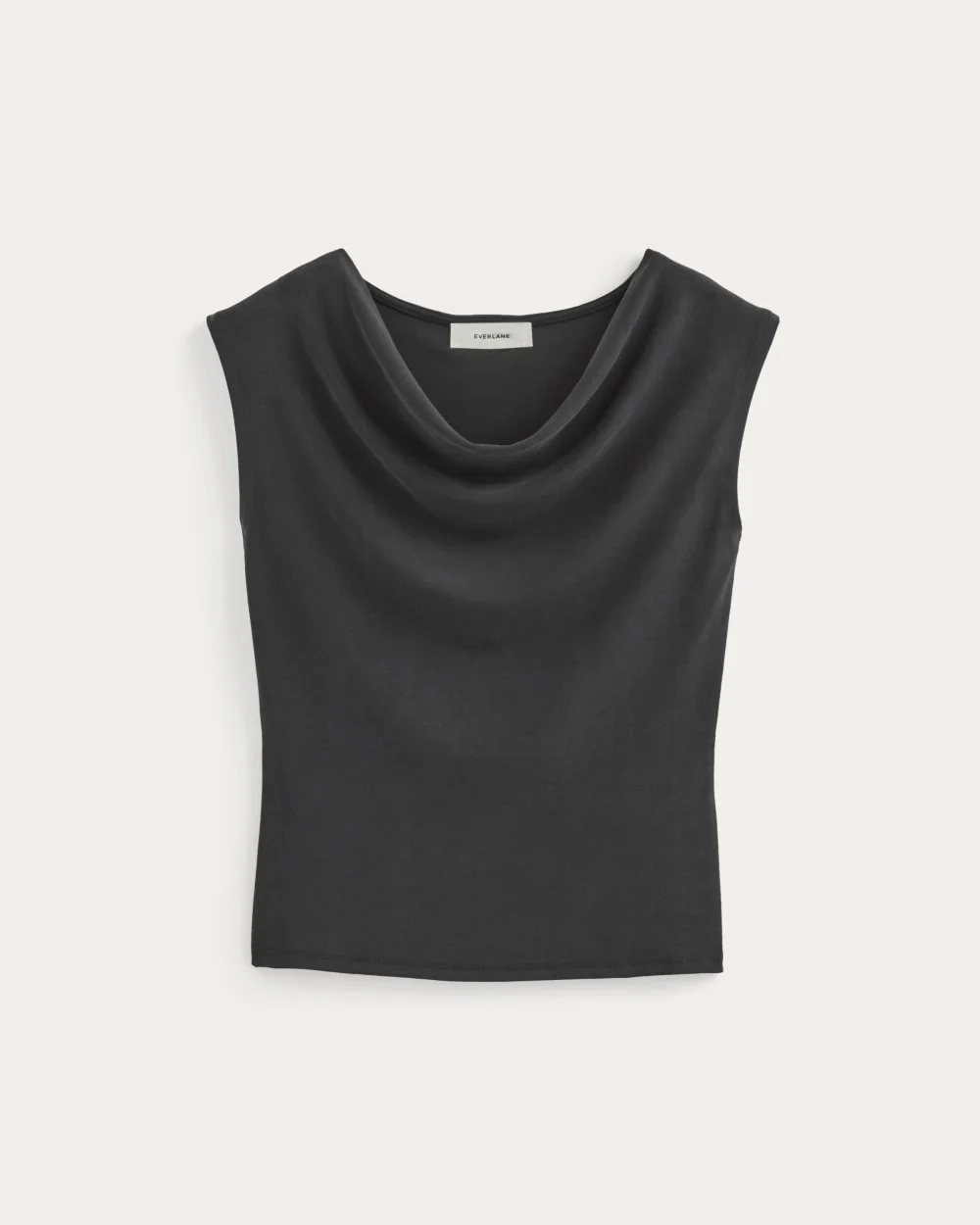 The Draped Top in Butterknit | Black (2)
