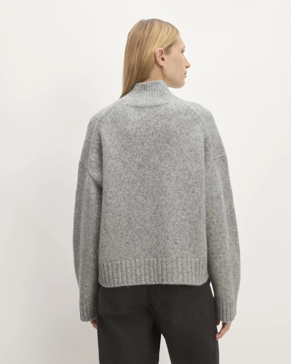 The Cloud Oversized Turtleneck | Heather Grey (2)