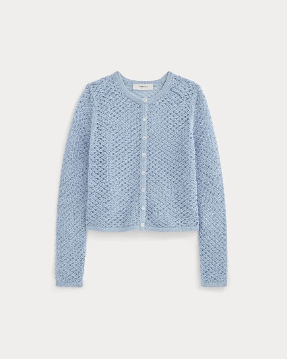 The Lace Knit Cardigan | Sky Blue (2)
