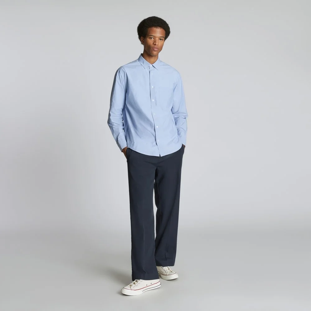 The Relaxed Poplin Shirt | Light Blue (2)