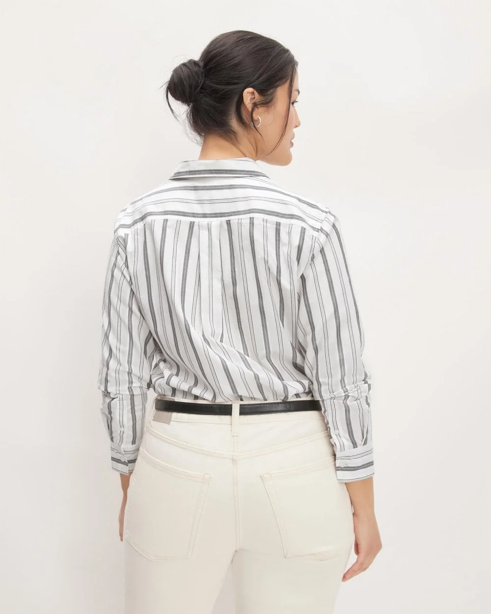 The Must-Have Shirt in Silky Cotton | Bone / Black (2)