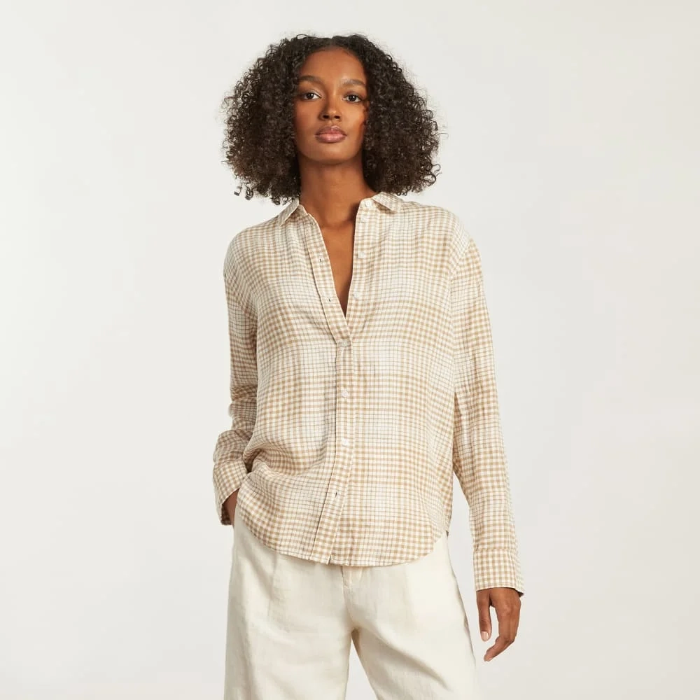 The Must-Have Shirt in Linen | Iced Coffee Grid (2)