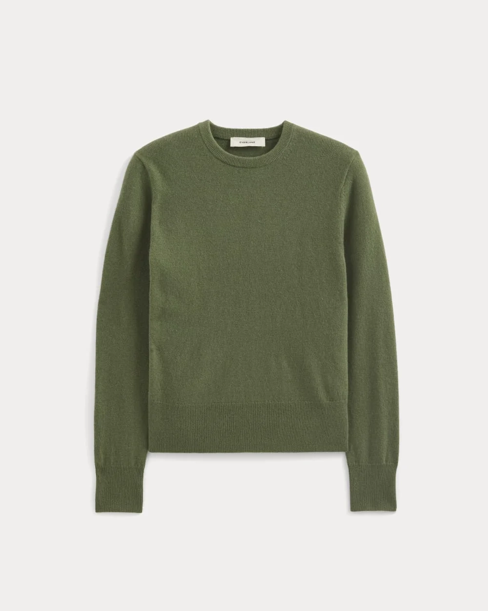 Cashmere Slim Crew Sweater | Forest Green (3)