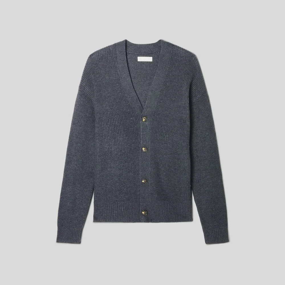 The No-Sweat Ribbed Cardigan | Heather Ash (2)