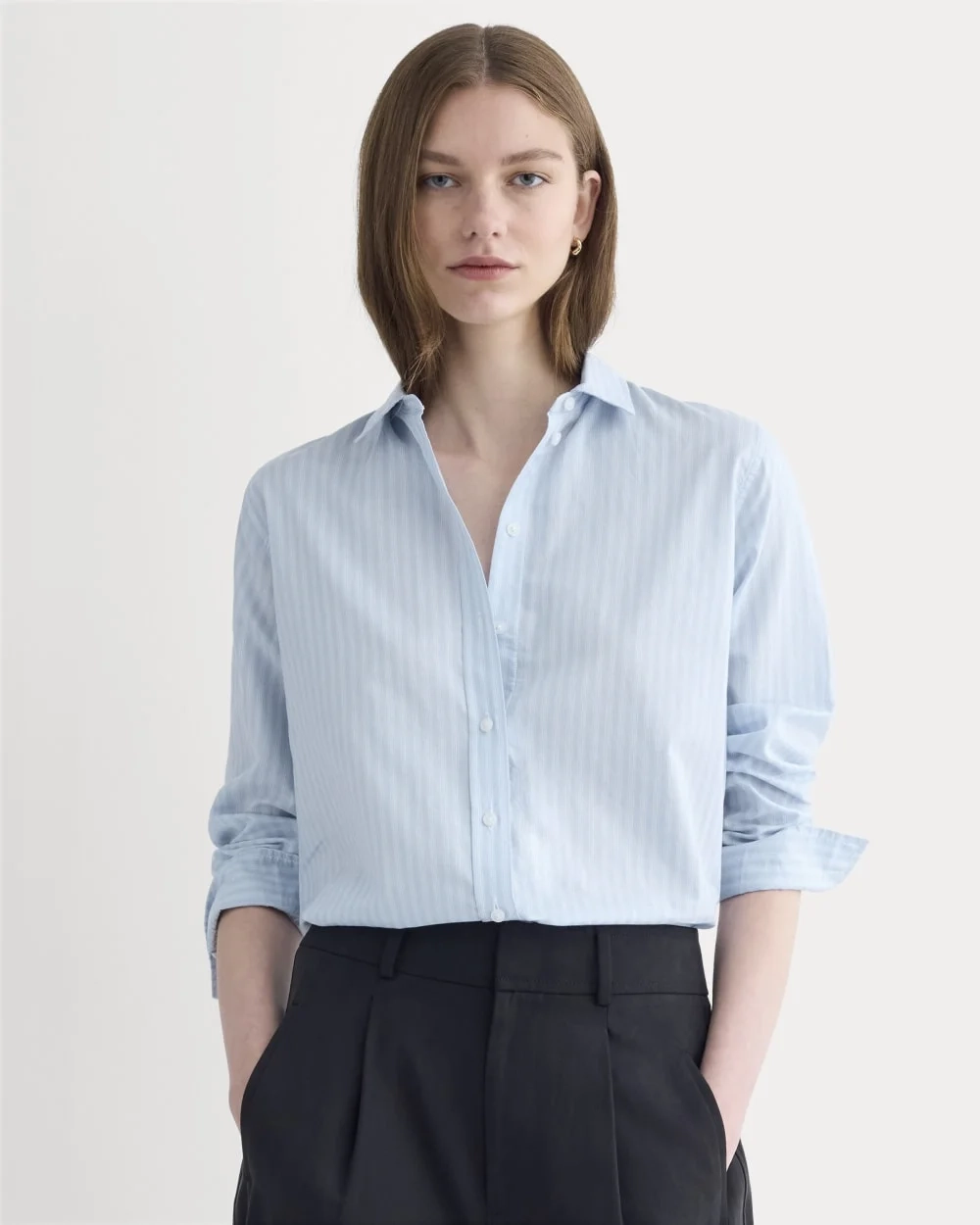 The Must-Have Shirt in Silky Cotton | Forever Blue / Optic White