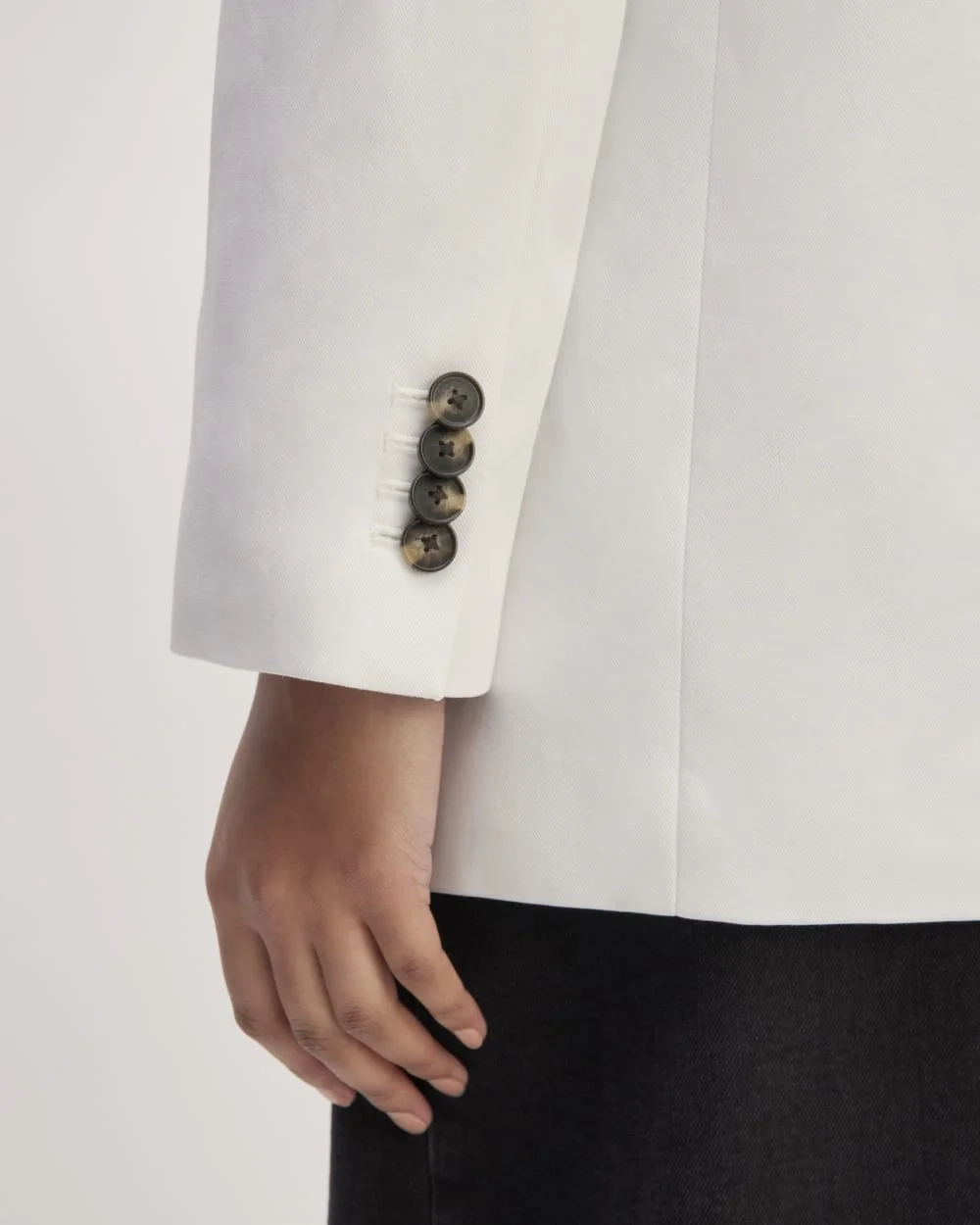The Oversized Blazer in Buttersmooth | White (2)