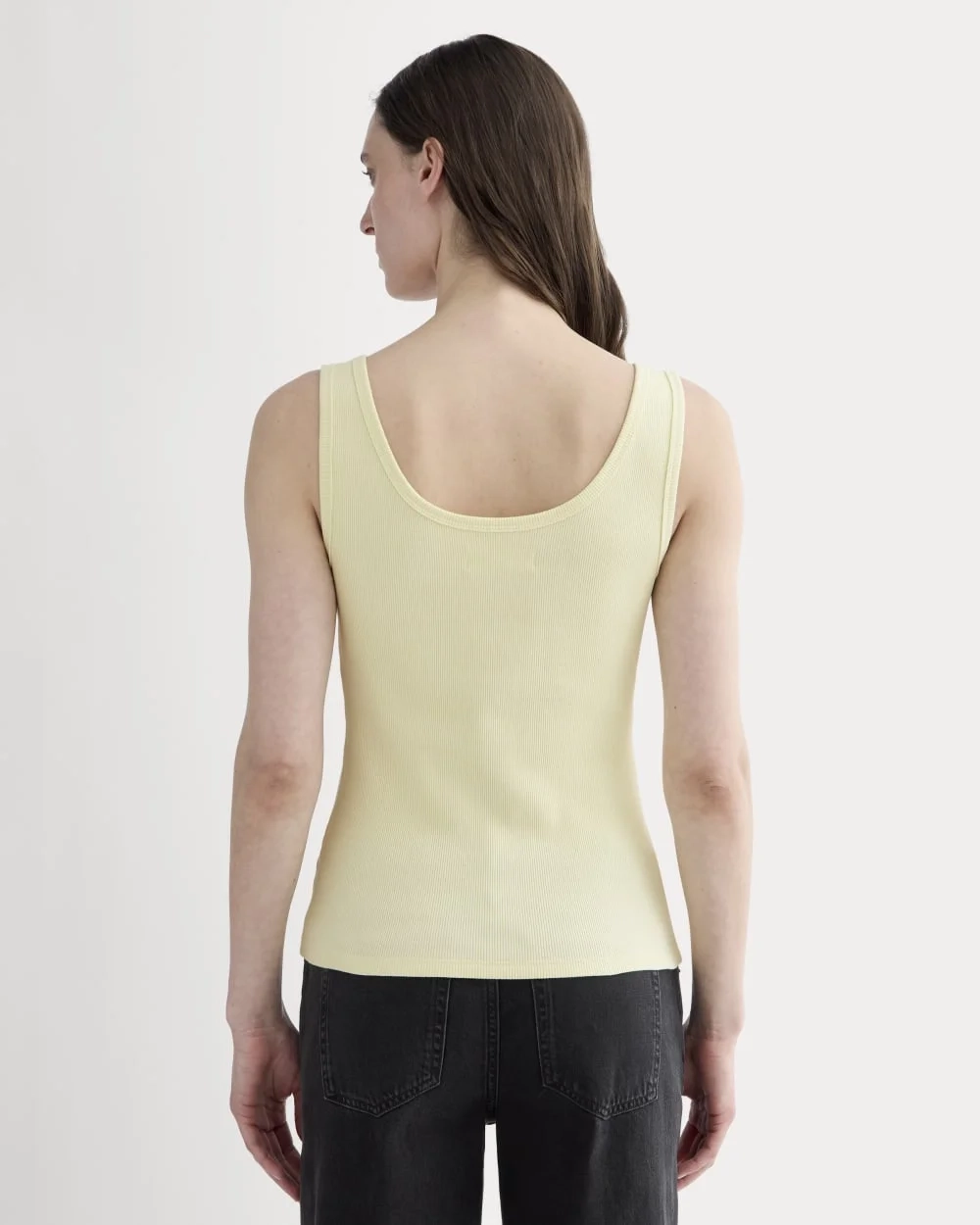 The Selfie Henley Tank | Light Yellow (3)