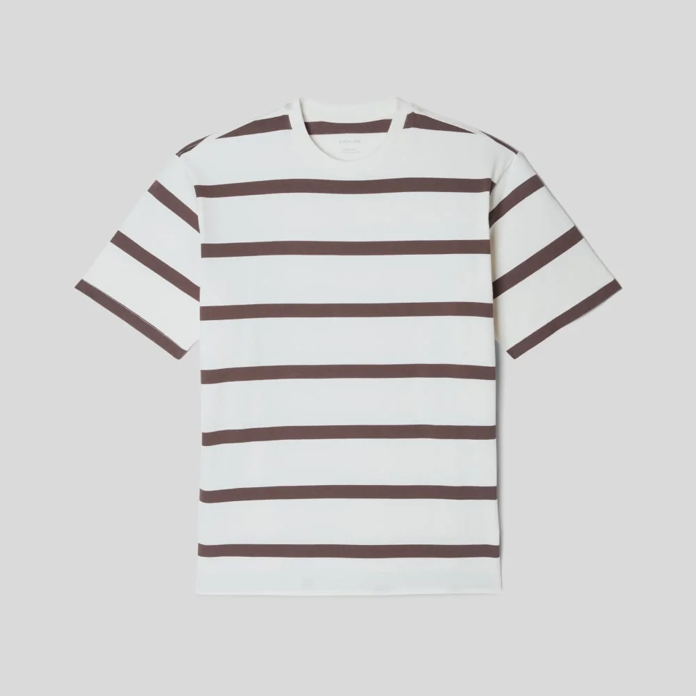 The Premium-Weight Relaxed Crew | Uniform | Chocolate Brown / Canvas Tan (3)
