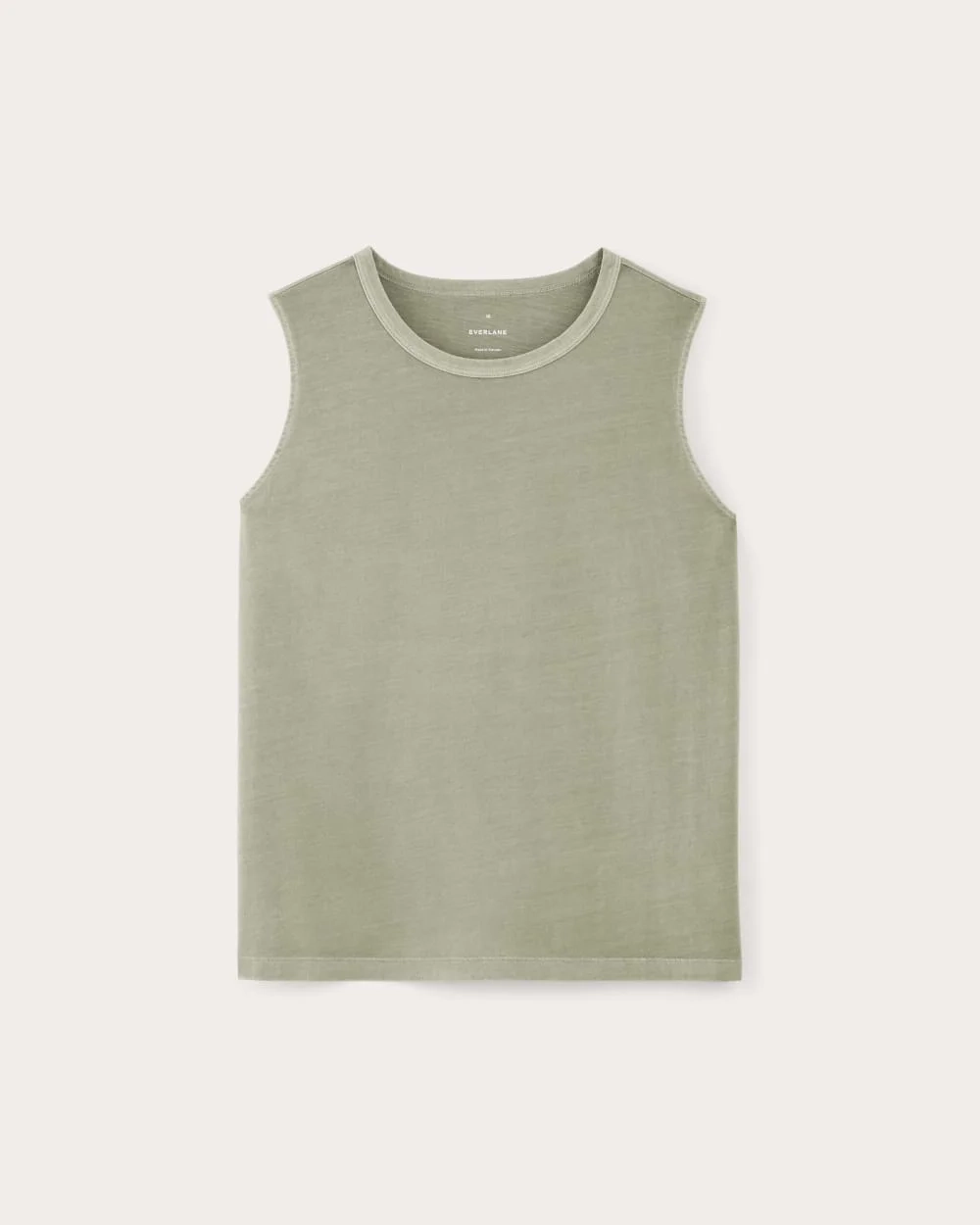The Boyfriend Tank in Essential Cotton | Seagrass (2)