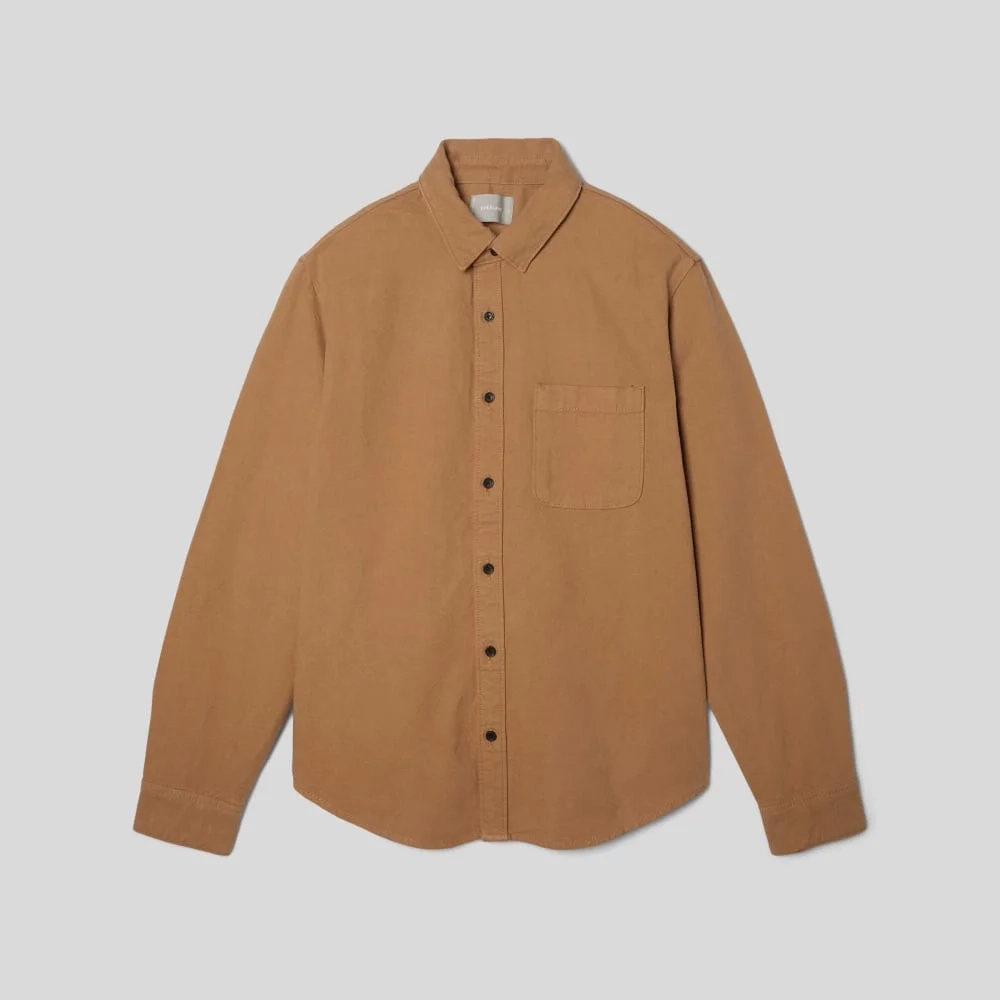 The Canvas Organic Cotton Overshirt | Cappuccino (2)
