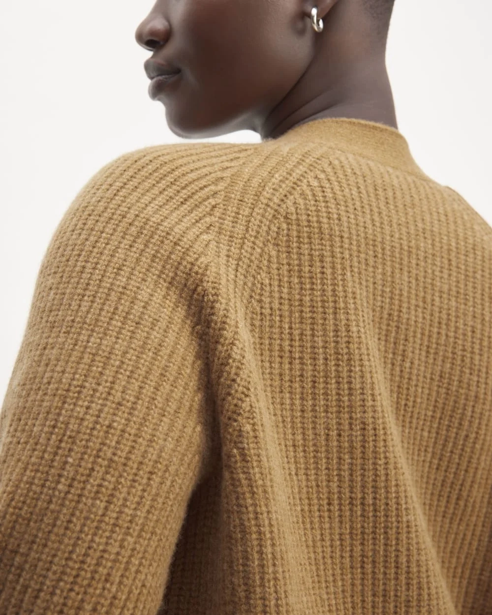 The Felted Merino Cardigan | Deep Camel (2)