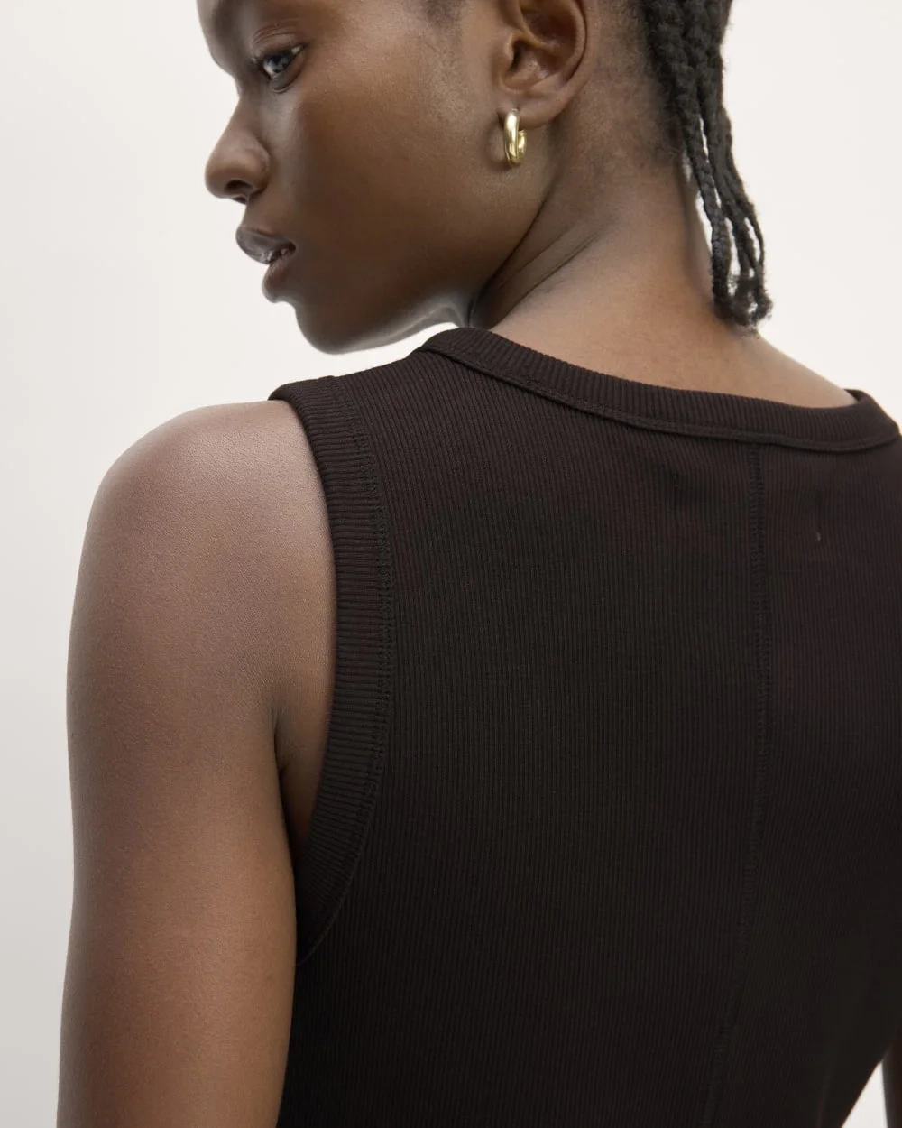 The Ribbed Mini Dress | Black (3)