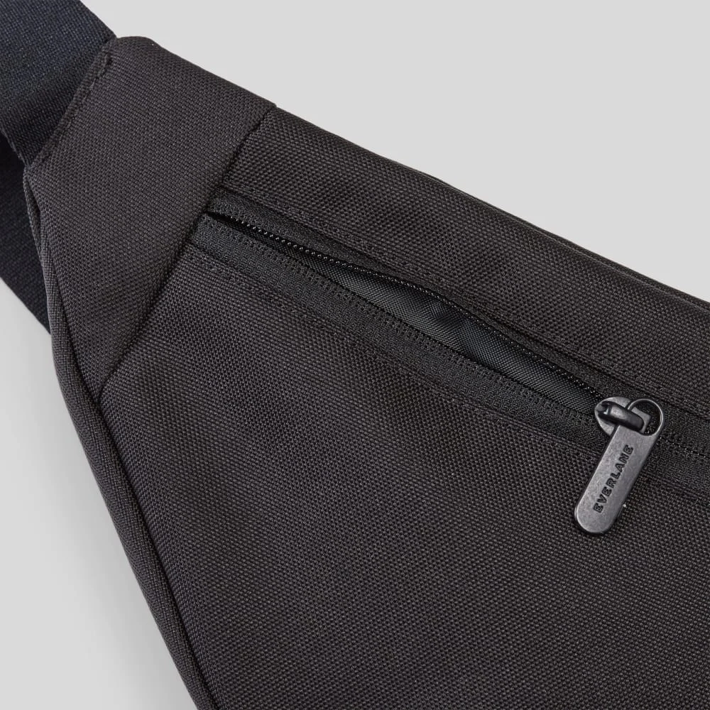 The Renew Transit Fanny Pack | Black (with label) (2)