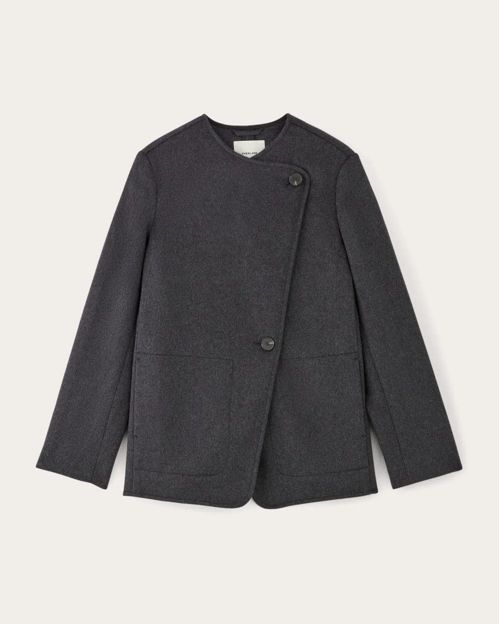 The October Coat | Dark Charcoal Melange (2)