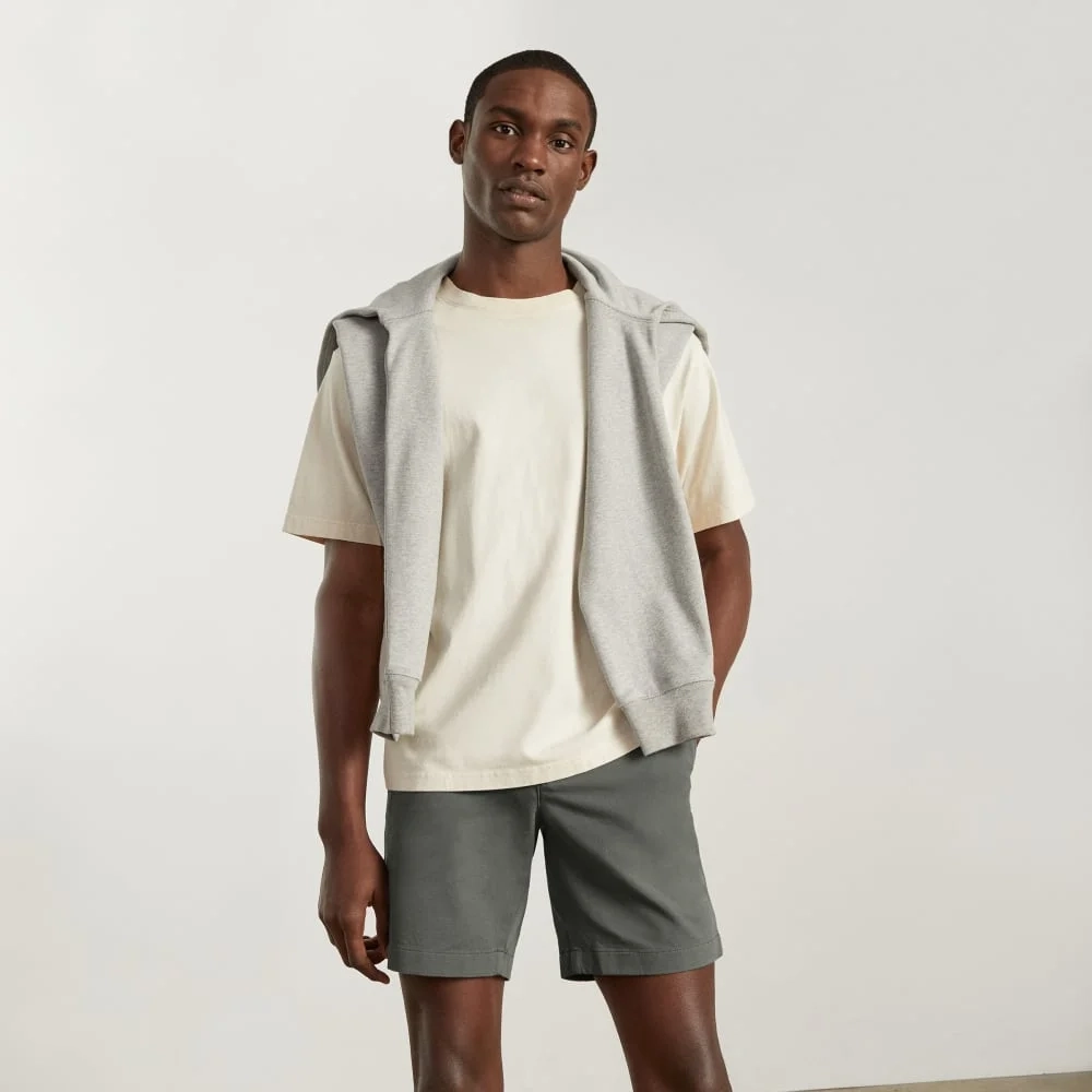 The 7” Slim-Fit Performance Chino Short | Pewter Green (4)
